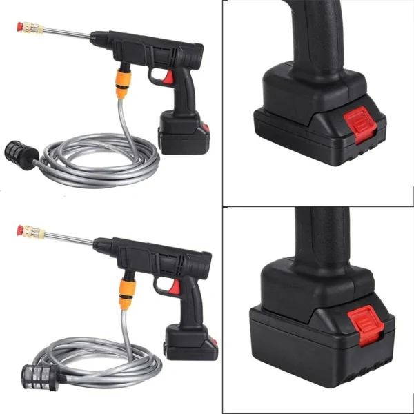 High Pressure Rechargeable Car Washer Spray Gun - Image 4