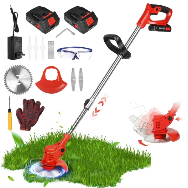 Cordless Grass String Trimmer Electric Lawn Mower